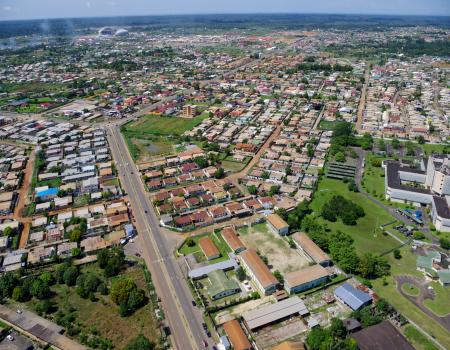 Aerial view of a city